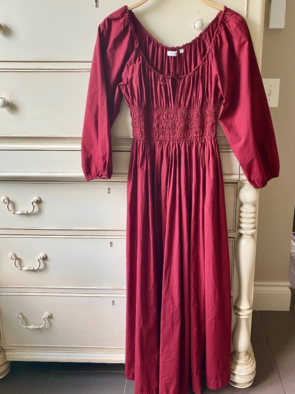 Doen QUINTESSA dress — deep crimson XS - Picture 1 of 6